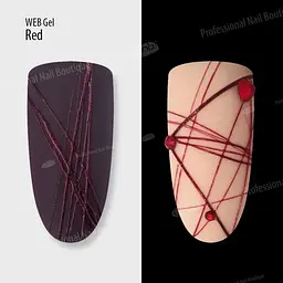 Гель павутинка PNB UV/LED Web Gel Red 5 мл - мініатюра 3
