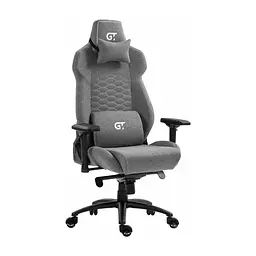Крісло ігрове GT Racer X-8702 Gray (X-8702 Fabric Gray) - мініатюра 3