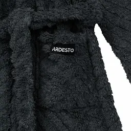 Халат ARDESTO жіночий Zigzag, розмір L/XL, 100% поліестер, сірий (ART2120LGL) - мініатюра 3