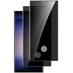 Захисне скло DK для Samsung Note20 Ultra N985/N986 3D Антишпигун Hole Full Glue 020553 black 2 шт.
