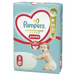 Підгузки-трусики Pampers Premium Care Pants Розмір 3 (6-11 кг) 70 шт. - мініатюра 2