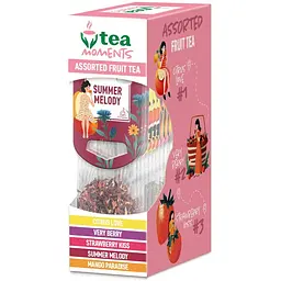 Чай Tea Moments Assorted Fruit Tea кадді-пакет 34.2 г 15 пакетиків - мініатюра 8
