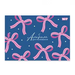 Альбом для малювання Yes Pink bow А4 28 аркушів з перфорацією (130654) (4 шт) - мініатюра 4