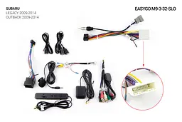 Штатна автомагнітола EasyGo M9-3-32-SLO Subaru Legacy 2009-2014, Outback 2009-2014 - мініатюра 5