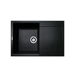 Кухонна мийка Adamant HORIZON чорна 780x495x230 мм, з крилом 78 см