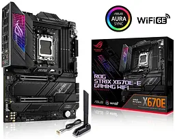 Материнська плата ASUS ROG STRIX X670E-E GAMING WIFI (ROG STRIX X670E-E GAMING WIFI) (Socket AM5, AMD X670, ATX) Б/в - мініатюра 6
