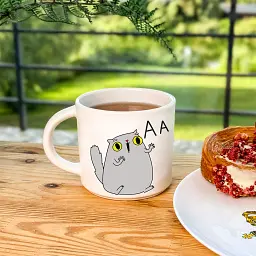 Чашка «Кіт ААА» - мініатюра 6