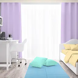 Дитячий складний термокилимок Sticker Wall однотонний 2000х1500х10мм Блакитний 297 SW-00001190 - мініатюра 7