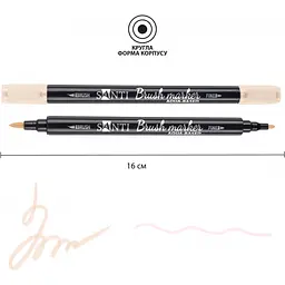 Маркер акварельний Santi Brush Marker SWB-05 тілесний двосторонній 6 шт. (391061) - мініатюра 3