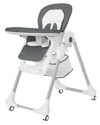 Дитячий стільчик для годування малюка складний пластиковий Toffee Carrello Space Grey