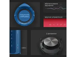 Портативна колонка HiFuture Ripple Blue (ripple.blue.) - мініатюра 4