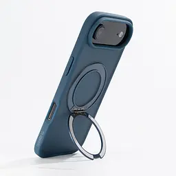Противоударный чехол-панель для Apple iPhone 17 Air, Unit Stand2, синий, силикон + поликарбонат, защита всего корпуса, с подставкой, поддержка магнитных держателей и беспроводной зарядки (MagSafe), ArmorStandart (ARM86344) - мініатюра 5