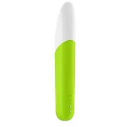 Мінівібратор із гнучким язичком Satisfyer Ultra Power Bullet 7 Green - мініатюра 4