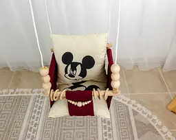 Гойдалка дитяча підвісна Mickey House, гойдалка дитяча м'яка тканинна - мініатюра 4