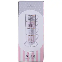 Набір чашок Limited Edition Glam на металевій підставці 5 предметів (6469516) - мініатюра 4