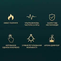 Портативний зволожувач повітря Kinscoter DQ-701C ефект полум'я, White з аромадифузором - мініатюра 9