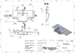 Умивальник Miraggio Krakow mirasoft 0001096, Білий матовий - мініатюра 5