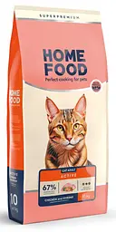 Корм для активних котів Home Food з курочкою та креветкою 10кг