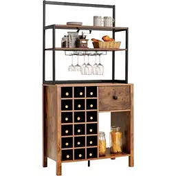 Стелаж винний Costway Vinoteca кухонна шафа в стилі Loft