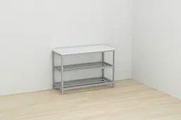 Банкетка універсальна Ferrum-decor Слайм 45x63x26 сірий ДСП Білий 16мм (FRD-104080) - мініатюра 4