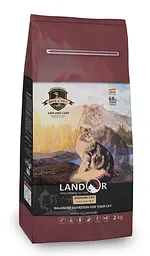 Сухий корм Landor Повнораційний для котів, які мешкають у приміщенні Качка з рисом 10 кг
