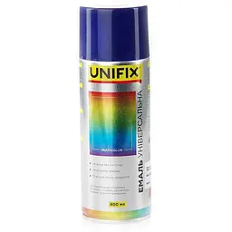 Фарба аерозольна UNIFIX 400мл темно-синій акрилова універсальна Темно-синій RAL 5022