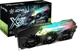 Відеокарта GeForce RTX 3080 10GB Inno3D iChill X3 LHR (C30803-106XX-1810VA37H) Б/В