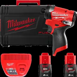 Шуруповерт ударний акумуляторний безщітковий 1/4'' HEX MILWAUKEE, M12 FID2-202Х, 170Нм