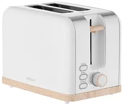 Тостер Wood Modern, 800Вт, метал, 2 слоти, білий ARDESTO kuh0014885