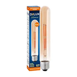 Лампочка Delux LR-39 6Вт E27 2200К T30 amber_filament (90018154) - мініатюра 3