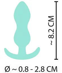 Анальна пробка Cuties Mini Butt 7.5х2.8 см (м'ятний) - мініатюра 8
