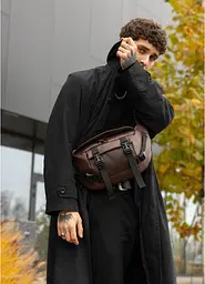 Велика чоловіча поясна сумка бананка Sambag 38х21 см sum0027309