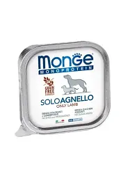 Вологий корм для собак Monge Monoprotein Solo, ягня, 150 г