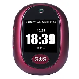 Трекер GPS V45 Tracker Pendant with display SIM (4GLTE with 2GGSM fallback) 600mAh Red