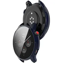 Чохол-накладка DK Пластик Gloss Glass Full Cover для Xiaomi Amazfit GTR 4 (dark blue) - мініатюра 2