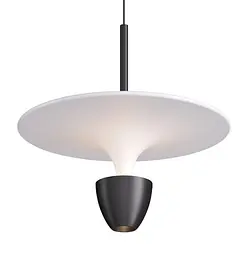 Світильник підвісний KLOODI DECO PE-NIMBA300 6W+6W 3K WH/BK - мініатюра 5