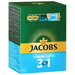 Кавовий напій 3 в 1 Jacobs Caramel Latte 12.5 г x 24 шт.