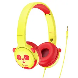 HF Stereo Hoco W31 Children Panda yellow + микро