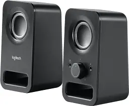Колонки 2.0 Logitech Z150, чорний, 3 Вт, 3.5 мм, роз'єм для навушників, роз'єм лінійного аудіовходу (980-000814)