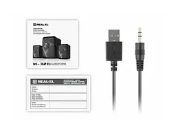 Колонки для комп'ютера REAL-EL M-320 Black (EL121300014) - мініатюра 5