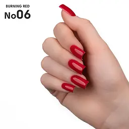 Гель-лак для нігтів 06 Burning Red Shelly 12 мл - мініатюра 3