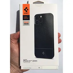 Чохол протиударний Spigen Core Armor для Iphone 13 Pro Max (6.7") Black ACS03237 - мініатюра 4
