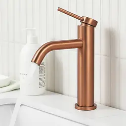 Змішувач для умивальника Rea Clif низький brushed copper REA-B2087 - мініатюра 2