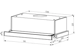 Витяжка Interline DELI Black A/60/2/T - мініатюра 2