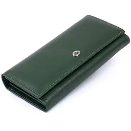 Гаманець на магнітах із клапаном жіночий ST Leather 19240 зелений - мініатюра 5