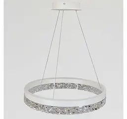 Світлодіодна люстра підвісна Artlight MD230327WH з білим кільцем, 53W - мініатюра 2