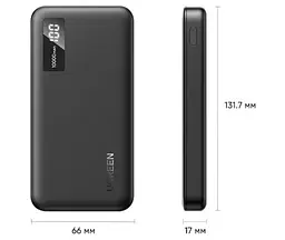 Зовнішній акумулятор UGREEN PB311 10000mAh Mini Quick Charging 20W (UGR-25742) - мініатюра 4