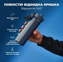 Пляшка для води металева вакуумна ION8 500 мл Vacuum Insulated Navy (I8TS500NAVY) - мініатюра 4