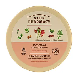 Крем для обличчя Green Pharmacy Мультивітамінний Екстразволоження 200 мл (4823015907661)