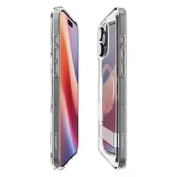 Протиударний чохол Spigen Slim Armor Essential S MagSafe Crystal Clear для iPhone 16 Pro (ACS08165) - мініатюра 6